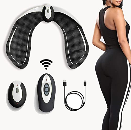 EMS Hip Trainer 6 Modes & 10 Intensities,Glute Trainer Muscle Stimulator | With Remote Control,for Inner Thigh Hip Arm Leg Back Training,Muscle toning,Stimulator butt muscles,for men and women