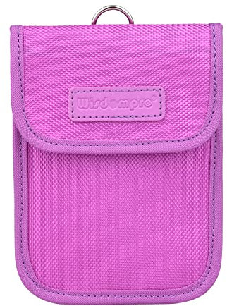 Wisdompro Faraday Pouch for Car Keys, Car Key Signal Blocking Pouch, RFID Blocker for Car Keys, Anti-Theft Remote Keyless Entry Protector - Purple