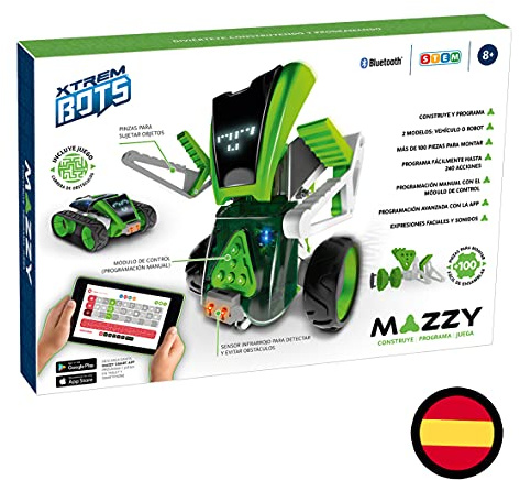 Xtrem Bots - Mazzy Kit Robotica | Robotica Niños 8 Años | Robot Programable Niños | Robot Juguete Interactivo | Robots Inteligente | Regalos Comunion Niño