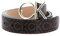 Calvin Klein Damen Gürtel Re-Lock Ck Logo Belt 3.0 cm Mono Kunstledergürtel, Braun (Brown Mono), 100 cm