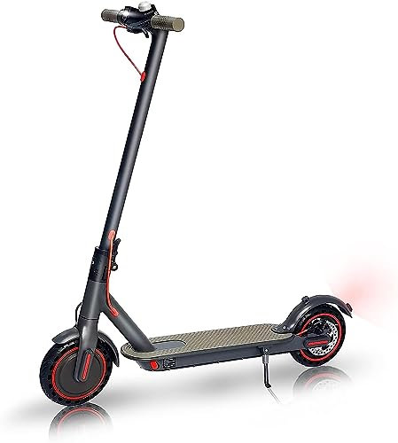 USIE Trottinette électrique de 8,5 Pouces avec Application, Moteur Puissant, 8 Ah à 30 km de Distance, Scooter électrique Pliable pour Adultes Noir