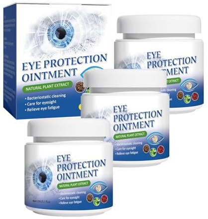 Lot de 3 pommade pour soulager les yeux secs de nuit, soulage rapidement et efficacement la fatigue oculaire, la sécheresse, les rougeurs et les douleurs