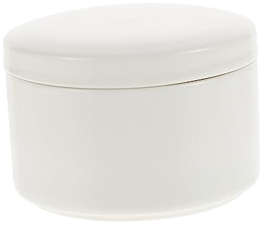 COLLBATH Boîte à Bijoux Céramique Blanche Rangement Pour Bagues Et Boucles Oreilles Organiseur De Bijoux Compact Pour Voyage Et Décoration De Bureau