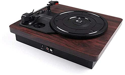 CAFIEDR Grammofono, Giradischi Streaming Wireless, modalità Giradischi e Integrato per Un Suono Superiore Giradischi Bluetooth con Giradischi a 3 velocità