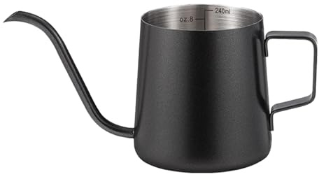 de manual, hervidor de café de acero inoxidable con vertedor de cuello de | Preparación de precisión, mango ergonómico, hervidor de compacto para preparación manual de café