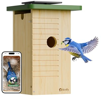 Birdfy Smart Bird House with Camera Solar Powered, Auto Detect & Notify