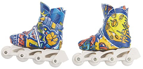 ECMQS 1 Pair Finger Realistic Shoe Cute Skate Board Shoe Fingerboard Toys Fingerboarding Sneakers Finger Shoes Roller Skates Toy for Fingers Fingerboard Sneakers