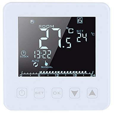 Thermostat Programmable 16A Ecran Digital LCD Thermostat De Chauffage Électrique Contrôleur De Température Ambiante