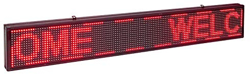 TECNOLUX EURO RÓTULO LED ELECTRÓNICO Aluminio Pantalla 200MM X 40MM