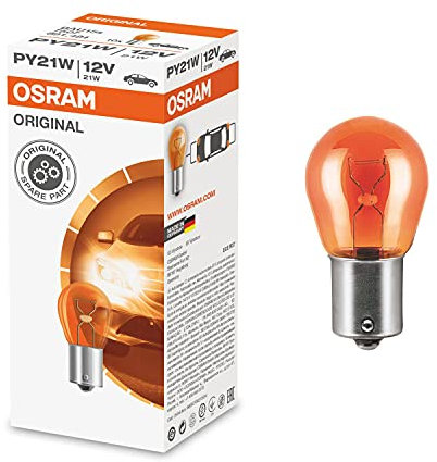 10 x Osram 581 PY21W BAU15S Bernsteinfarbene Blinkerbirne 12 V 21 W 7507
