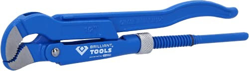 BRILLIANT TOOLS BT067112 Eckrohrzange 1/2, 45° gewinkelt [Powered by KS TOOLS]