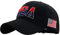 Unisex Baseball Kappe Basecap Vintage Stickerei USA Baseball Hut Freizeit Cap Baseballmütze Hat Mützen Caps Kappe Sonnenhut Sportkappe für Damen Herren;SCHWARZ