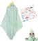Rienan Kaputzenhandtücher Baby 80x80cm Babyhandtuch mit Kapuze Baby Handtuch Kapuze Kapuzenhandtuch Baby mit 1 Regenbogenpferd Handtuch,für Babys und Kleinkinder (Kleiner Dinosaurier)