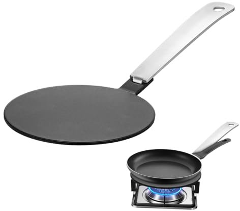 POPETPOP Thermal Conductive for Induction Cooktop Diffuser Induction Hot Black Stainless Steel Kitchen Must Haves for Heat Diffuser