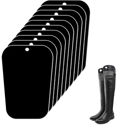 Embauchoirs à Bottes, 10 Pièces Boot Shaper, 16 Pouces Insert de Forme de Botte Support, Support de Botte Haute en Plastique Noir pour Maintenir les Bottes Droites pour Femmes et D'hommes