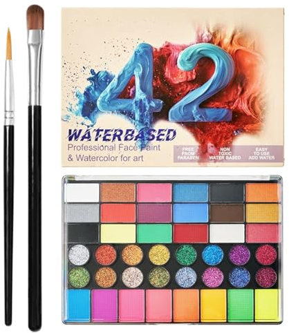 Kit Pittura Facciale Palette Makeup Viso Attivato ad Acqua