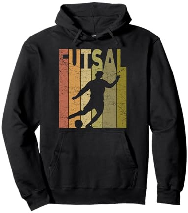 Futsal Vintage Fútbol Interior Futsal Jugador Retro Sudadera con Capucha