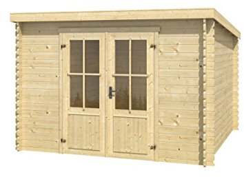 Lasita Maja Miami - Gartenhaus in Blockbohlenbauweise für Schnelle Montage