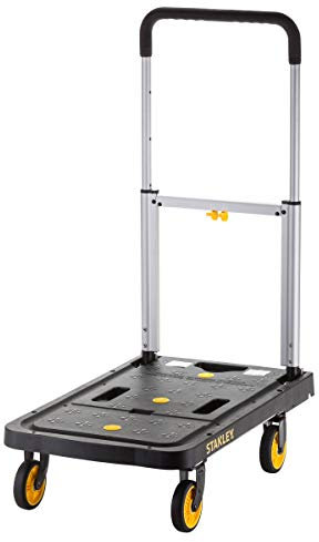 Stanley PC517 - Carro de plataforma plegable con una capacidad de carga de 120 kg - Ideal para usar dentro y alrededor de la casa - ligero y fácil de transportar.