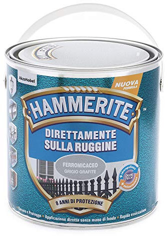 Hammerite Direttamente Sulla Ruggine Ferromicaceo Grigio Grafite 2.5 l