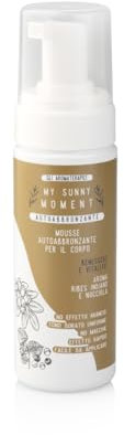 My Sunny Moment Mousse Abbronzante per Corpo alla Nocciola con Ribes Indiano Color Ambrato Ideale per Pelle Normale e Mista 150 ml