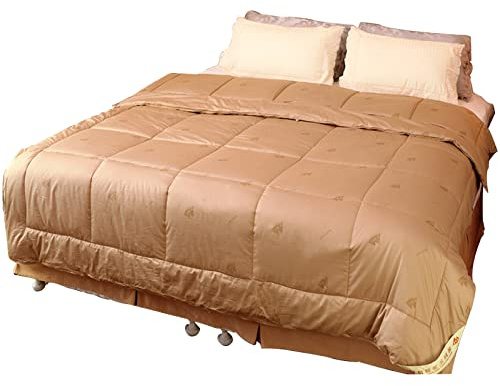 LZTET Combed Camel Hair Quilt, 100% Cotton, Warm And Comfortable Double-Sided Soft Quilt Bedding Set, Single Thickened Cold-Proof Quilt 150cm×210cm-Camel,Air-conditioningquilt-220 * 240cm