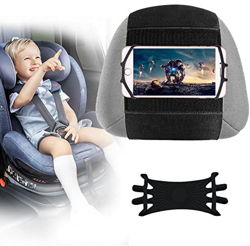 Nosxxus Smart phone Headrest Mount,Tablet Holder Car,Truck Tablet Headrest Mount,Universal Car Holder with Silicone Holding Net for All Kindle Fire,iPhone and tablet with 3.5-7.5 inches