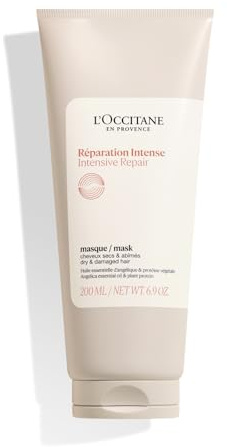 L'OCCITANE - Masque Réparation Intense - 200 ml - Cheveux secs et abîmés - Fabriqué en France