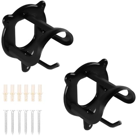 Ieron 2PCS Horse Bridle Holders Metal Horse Rein Hook for Saddle Room Barn Stable
