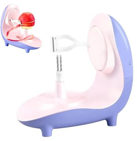 Pelador eléctrico de manzanas con 2 cuchillas de repuesto, seguro y fácil de usar, carga USB, cortador de manzanas para uso doméstico y cocina