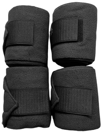 Hästbandage 4 Stycken Elastiska Benlindningar | Ridutrustning för Utomhusridning Hoppning Promenad