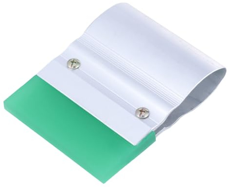 LALAFINA Raschietto di Gomma per Serigrafia Manico Antideformazione, Kit per Applicazioni Tessili e Stampa su Piastre, Colore Argento Colore Casuale