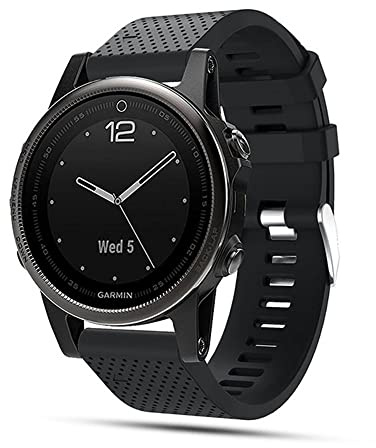 TOPsic Correa de Reloj para Garmin Fenix 5S, Banda de Reloj de Repuesto de Silicona Suave para Garmin Fenix 5S/Fenix 5S Plus/Fenix 6S/Fenix 6S Pro/Fenix 7S/Fenix 7S Solar/Fenix 7S Sapphire Solar