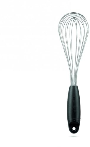 Dreamfarm Flisk 3-in-1 Fold-Flat, Space-Saving Baking & Cooking Balloon Whisk, Sauce Whisk & Flat Deglazing Whisk, Stainless Steel - 12 Black