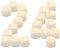 Yakpo 24 velas de té LED de color blanco cálido con temporizador, funcionan con pilas, sin llama, parpadeantes, con función de temporizador, grandes velas de té eléctricas para fiestas, calabazas,