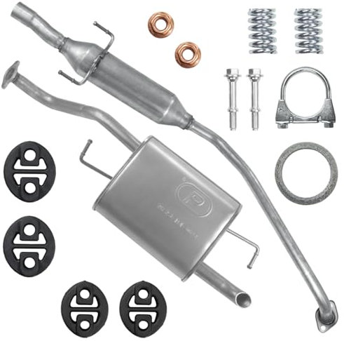 Polmo Schalldämpferset Auspuffanlage Auspuff für Corolla 9 IX E12 Stufenheck,Kombi 2001-05/2004 1.4 1.6