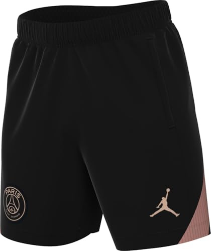 Nike PSG M NK DF Strk Short Kz3r, Noir/Rose rouillé/Rose Rouille, L Hommes