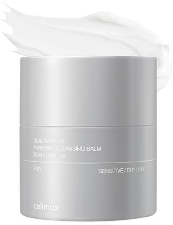 celimax Baume nettoyant double barrière en céramides démaquillant imperméable pour un usage quotidien 50 ml