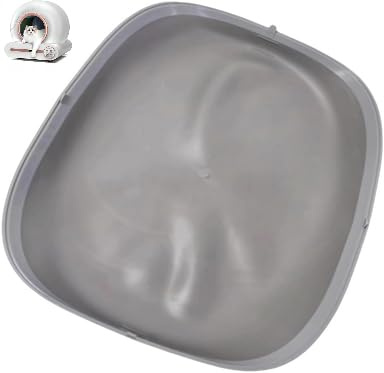 Tappetino antiscivolo in silicone per lettiera automatica grigio, 50 x 45 x 1 cm