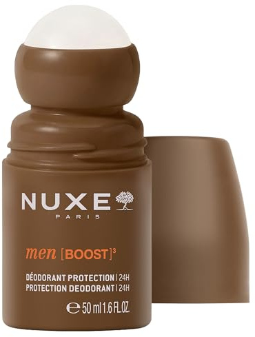 Nuxe Men Deodorant 24H, Long-Lasting Freshness & Odour Protection, No Marks or Stains, Quick-Dry Formula with Woody & Spicy Scent, Suitable for All Skin Types