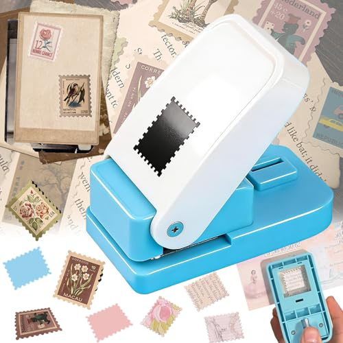 SoundZero Rectangular Letter Punch, Handmade Paper Punch, Stamp Punch, Motif Punch, Square Paper Punch for Scrapbooking, Punches for Craft Paper