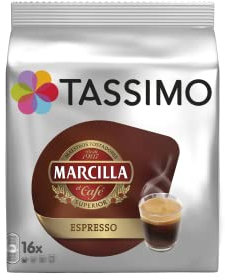 Tassimo Marcilla Café Cápsulas Espresso - 16 Cápsulas