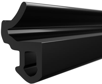 DQ-PP Fensterdichtung – Schwarz – 5 m – S-618 – Für KBE PVC Fenster – Gummidichtug Dichtband – Kunststofffensterdichtungen – Profildichtung Türdichtung