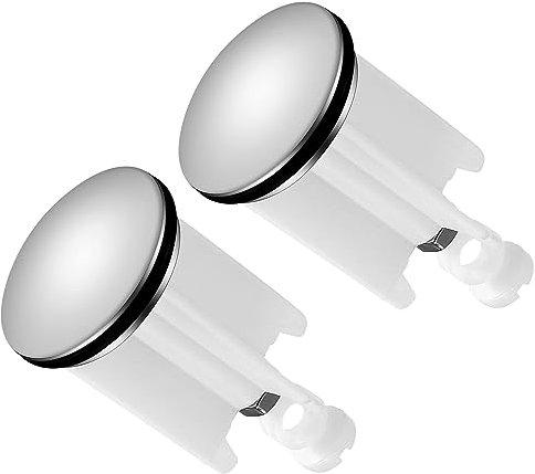Aoyfuwell Tappo di Scarico per Lavabo, 2 Pz Tappo Lavandino Bagno Universale, Tappo per Lavabo Altezza Regolabile, Tappo per Lavandino, Tappi Lavabo per Lavandini e Scarichi, Lavabo da Cucina e Bagno