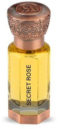 Swiss Arabian Secret Rose Huile de Parfum Concentrée Unisexe 12ml – Un Mélange Majestueux de Rose, Cannelle et Patchouli – Un Parfum Royal et Intime
