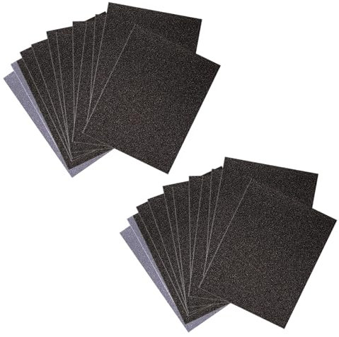 KHIRY 24 piezas de papel de lija, papel de lija en seco y húmedo 120-5000, papel de lija fino para paredes, coches, madera, metal, pintura, piedra, vidrio
