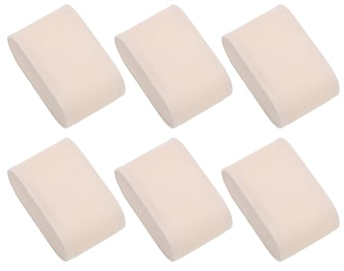 sourcing map Lot de 6 coussins de présentation en flanelle pour montres, boîtes à montres, coussins de rangement (7,3 x 4,4 x 3,4 cm, beige)