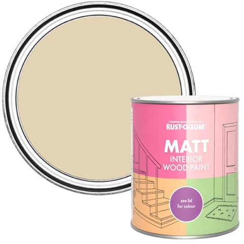 Rust-Oleum Beige Interior Wood Paint in Matt Finish - Sandhaven 750ml