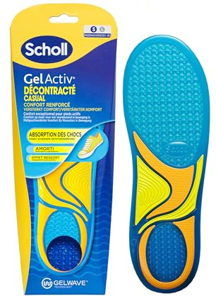 Dr. Scholl's Semelles GelActiv Décontracté pour chaussures Femmes - Confort renforcé par une mousse à mémoire de forme et la technologie GelWave chaque jour - Taille 35,5 à 40,5