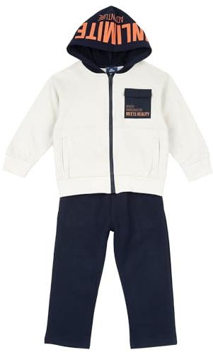 Chicco, Chándal Niño con Sudadera y Pantalones Largos, Fabricado en Suave Tejido de Felpa, Conjunto Cómodo y a la Moda, Ropa para Bebé, Designed in Italy